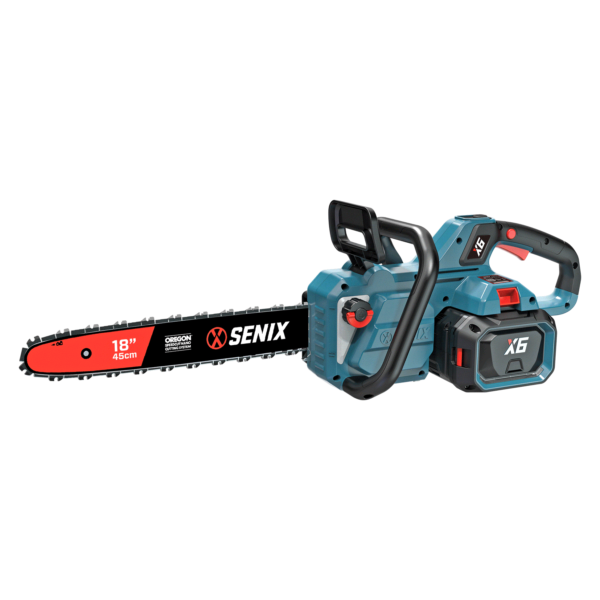 X6 60V Max 18" Cordless Chainsaw, Brushless (Battery & Charger Included | Chainsaws | SENIX Tools