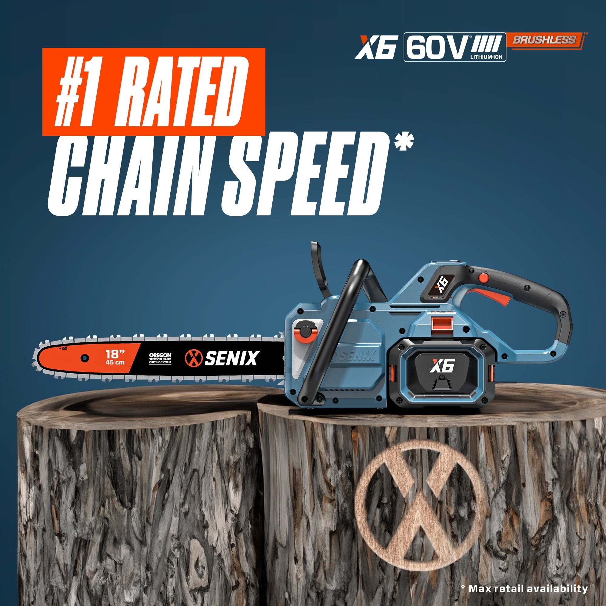 85 ft/s Chain Speed
