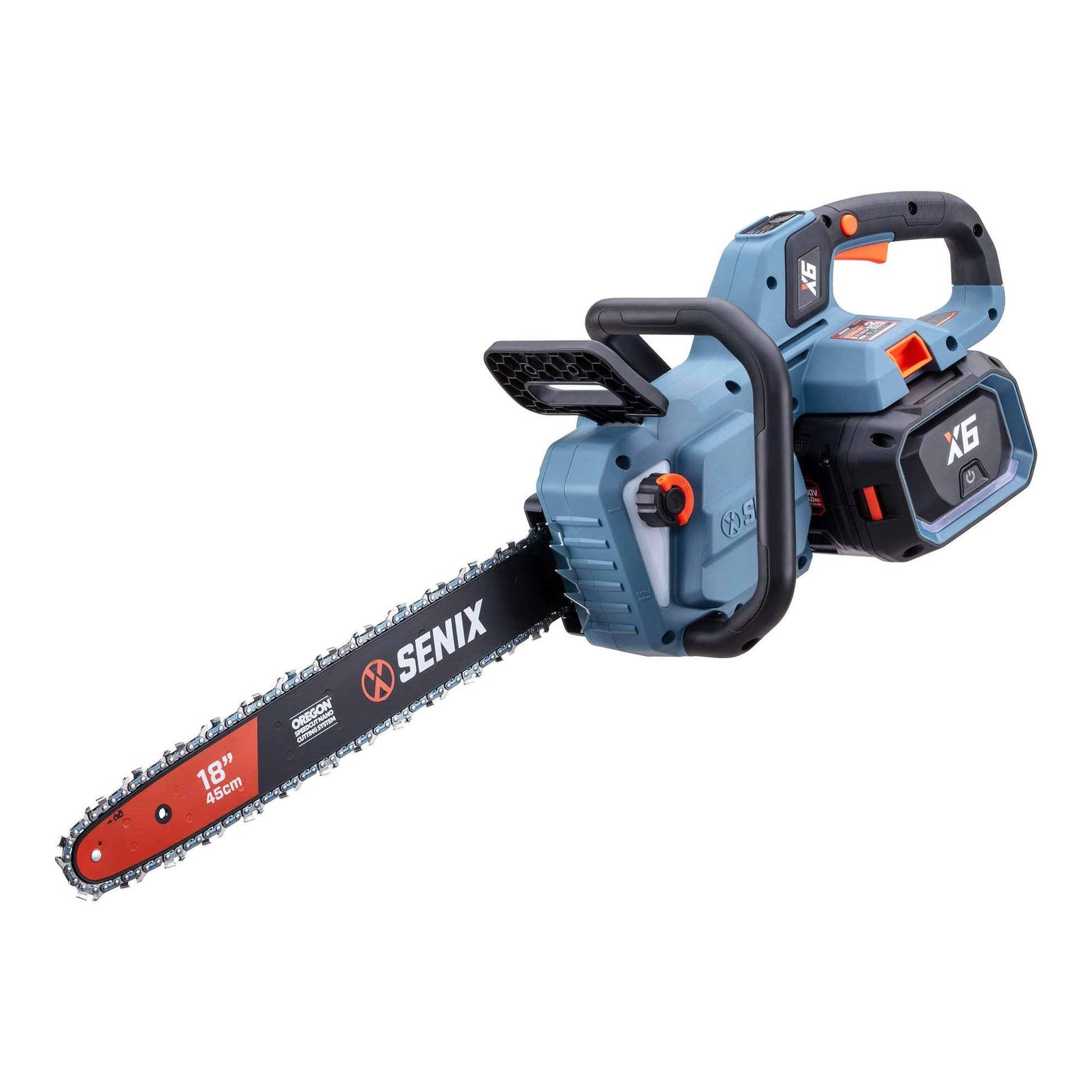 X6 60V Max 18" Cordless Chainsaw, Brushless (Battery & Charger Included | Chainsaws | SENIX Tools