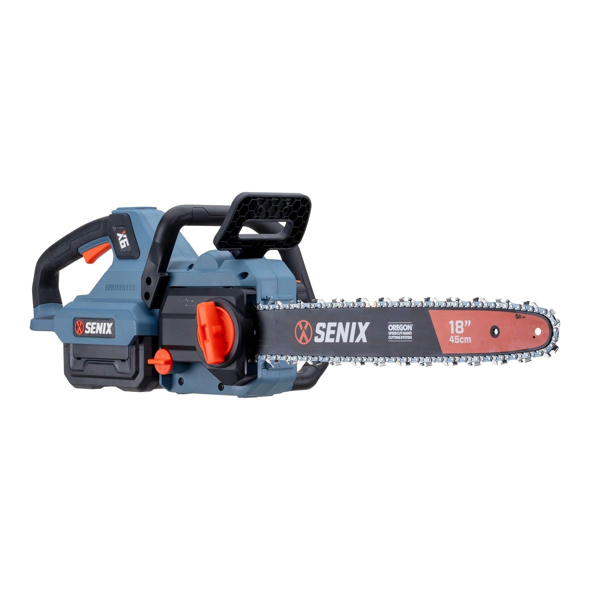X6 60V Max 18" Cordless Chainsaw, Brushless (Battery & Charger Included | Chainsaws | SENIX Tools