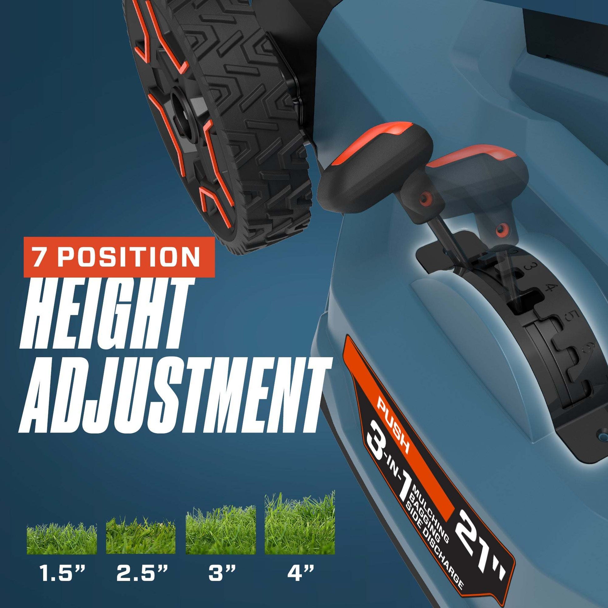 X6 60V Max* 21" Cordless Push Lawn Mower, Brushless (6.0 Ah Battery &  | Lawn Mowers | SENIX Tools