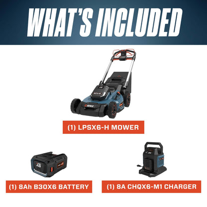 X6 60V Max* 21" Self-Propelled Cordless Lawn Mower, Brushless (8.0 Ah  | Lawn Mowers | SENIX Tools