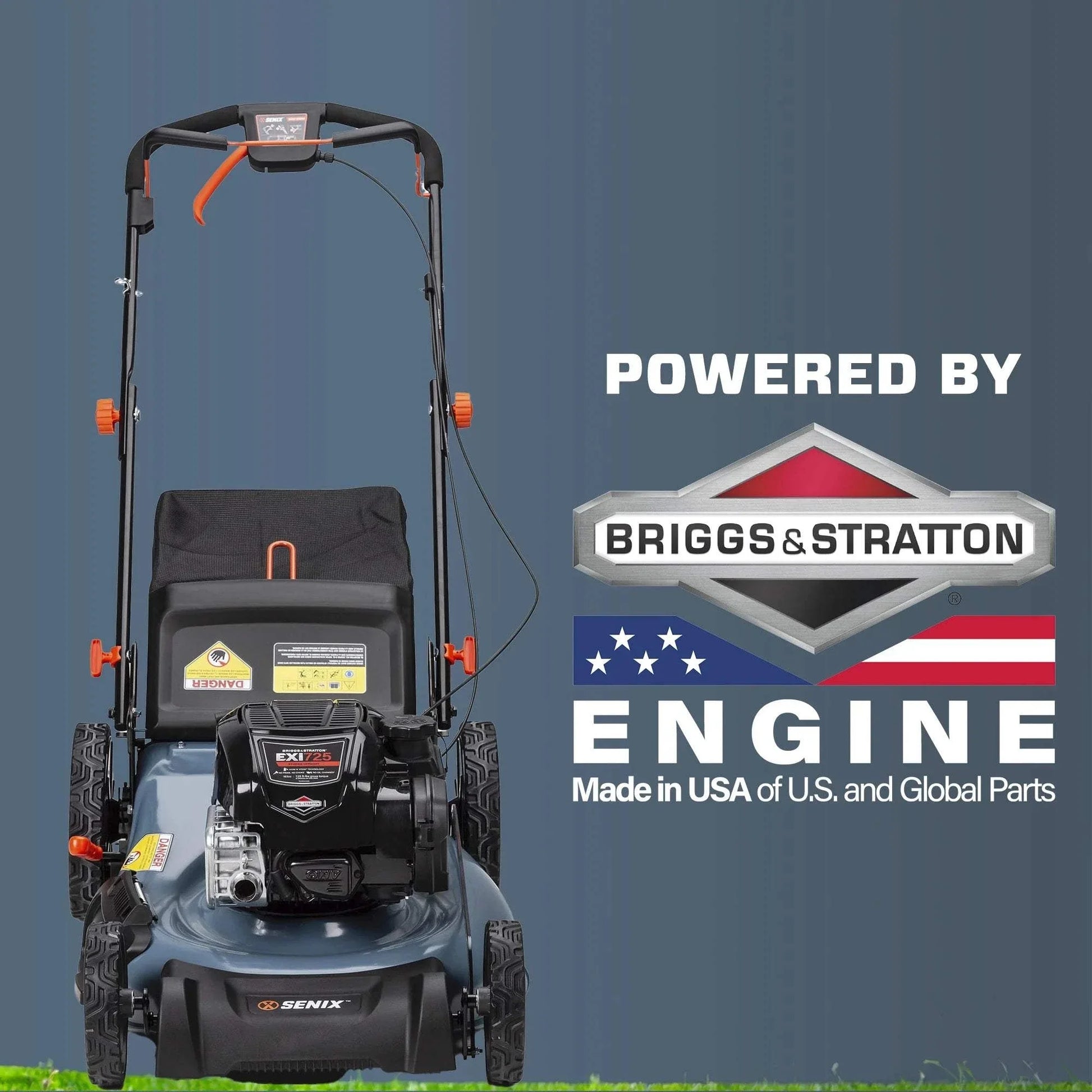 SENIX 22" 163cc 4-Cycle Briggs & Stratton Engine Gas Self-Propelled La | Lawn Mowers | SENIX Tools