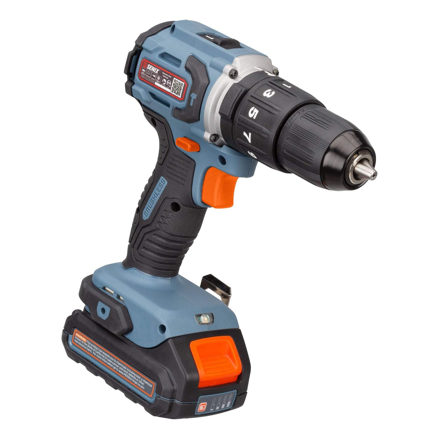 X2 20V Max* 1/2" Cordless Hammer Drill, Brushless (2.0 Ah Battery & Ch | Power Tools | SENIX Tools