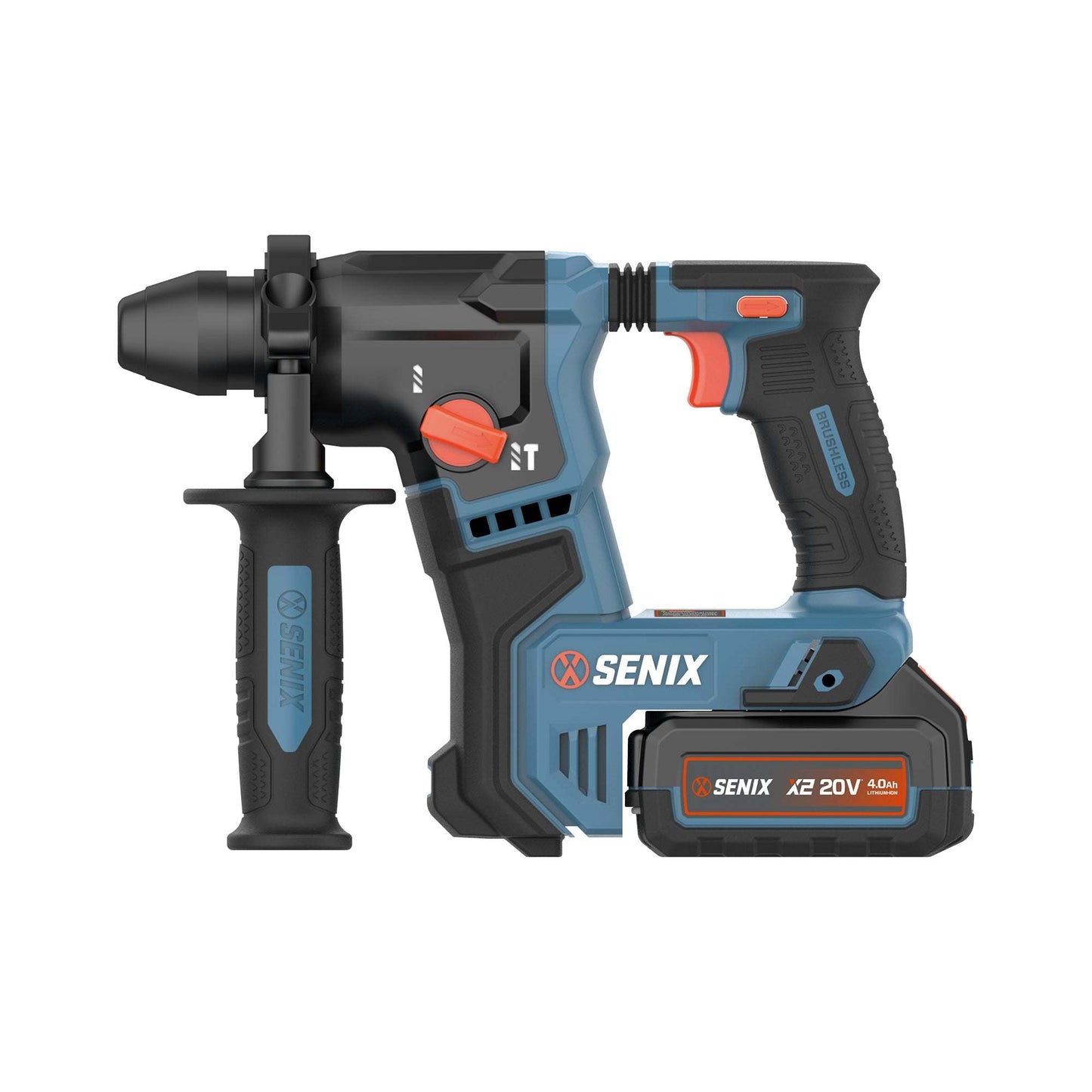X2 20V Max* 5/8" SDS-Plus Cordless Rotary Hammer, Brushless (4.0 Ah Ba | Power Tools | X2 20V Max* | SENIX Tools