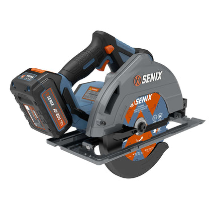 X2 20V Max* 7-1/4" Cordless Circular Saw, Brushless (4.0 Ah Battery &  | Power Tools | X2 20V Max* 7-1/4" Cordless Circular Saw | SENIX Tools