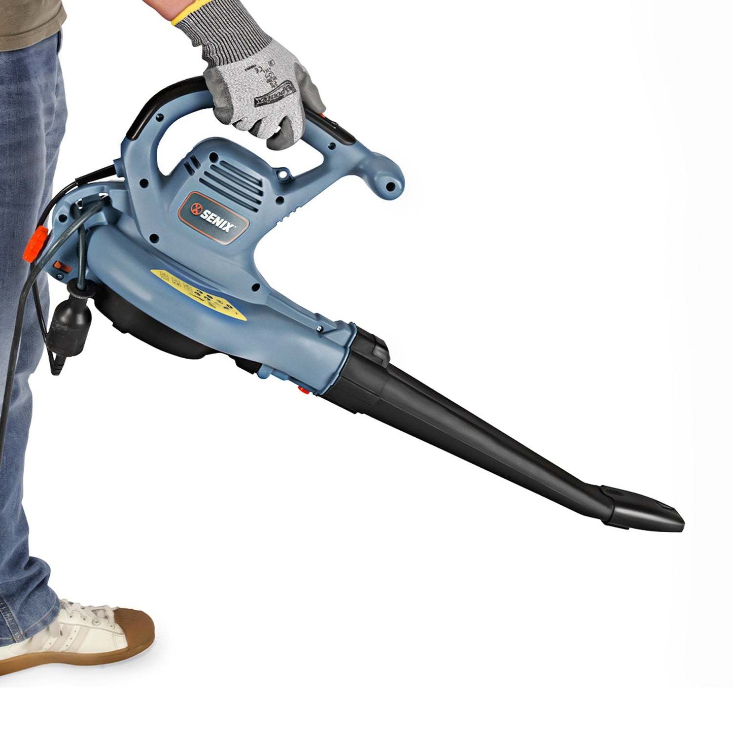12 Amp Corded Electric 3-in-1 Leaf Blower, Vacuum, and MulcherLeaf BlowersSENIX Tools