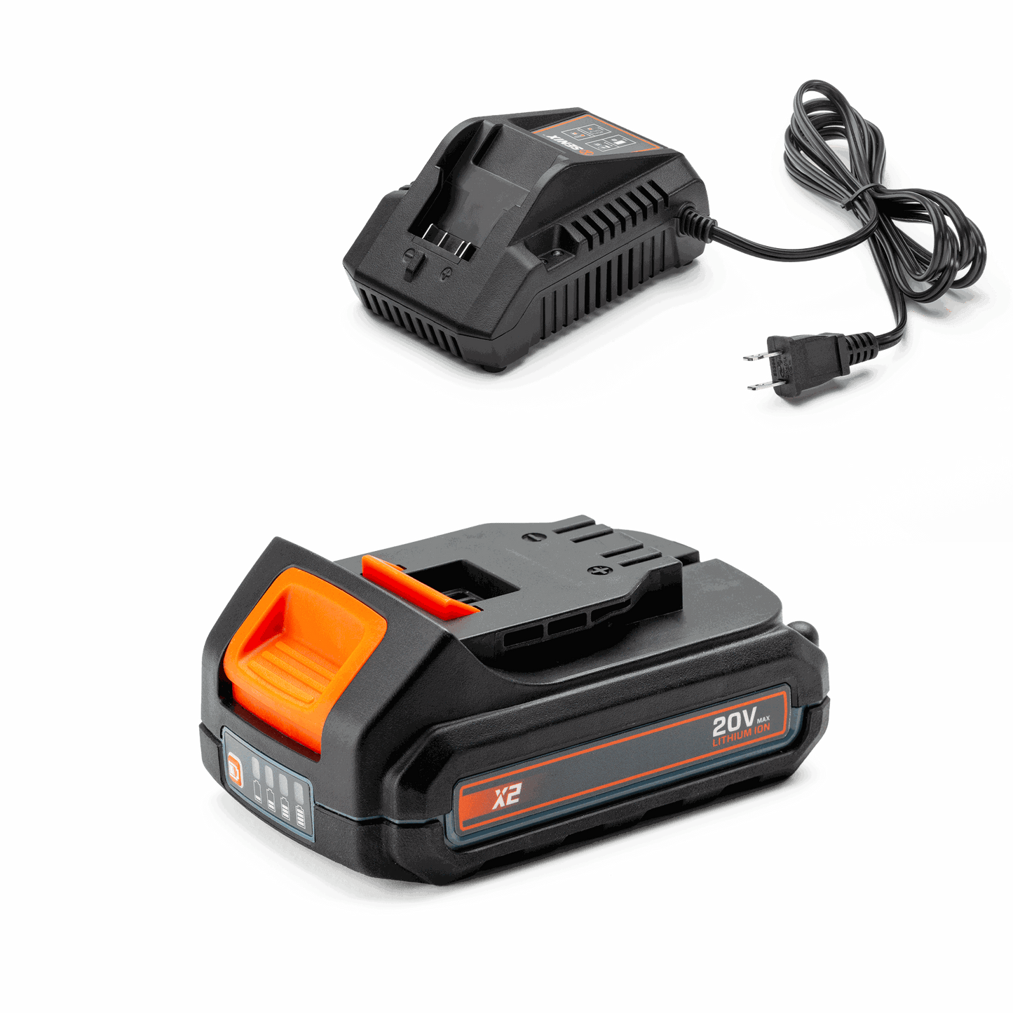 X2 20V Max 2.5 Ah Battery and Charger Starter Kit, S2K0B1-02 | Batteries | SENIX Tools