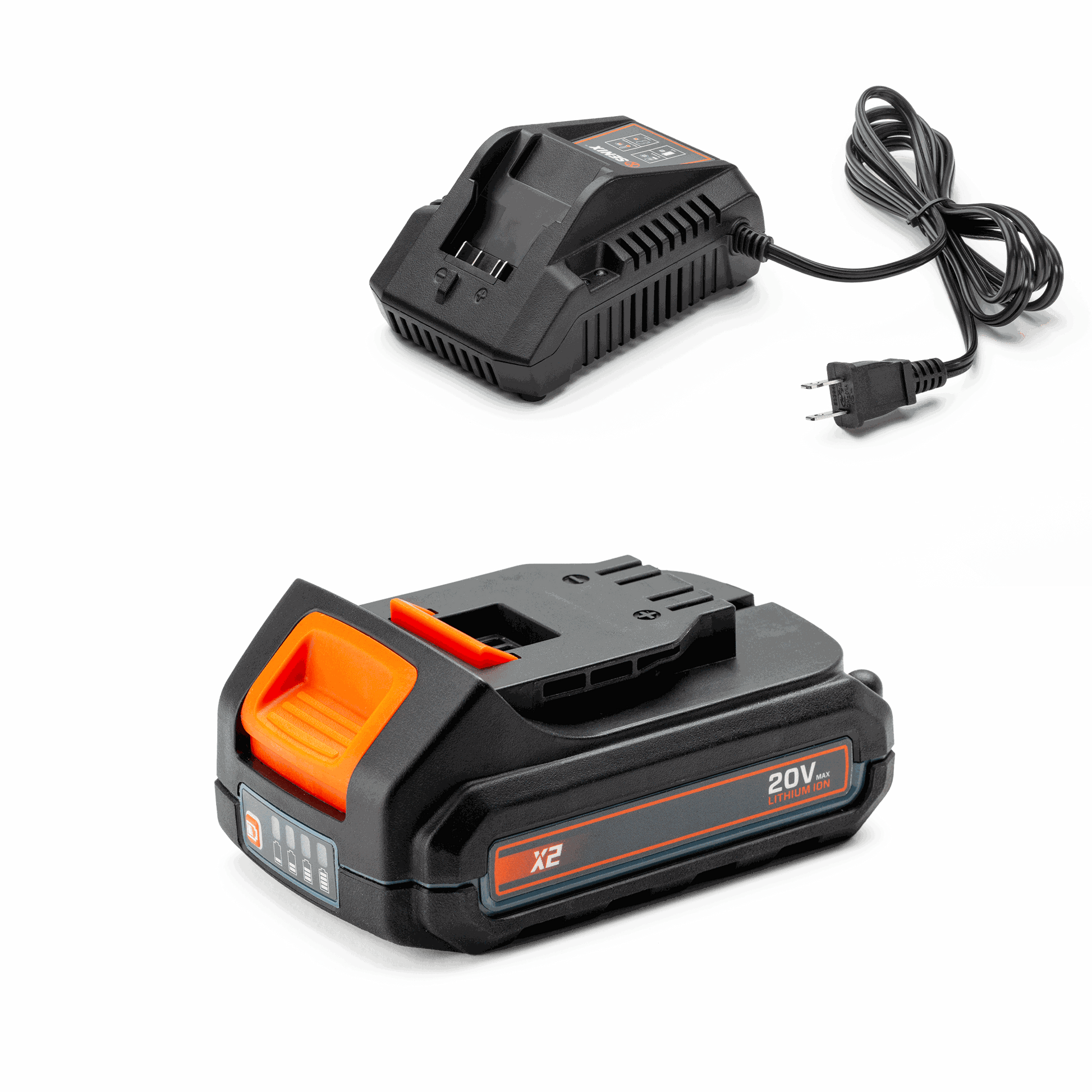 X2 20V Max 2.5 Ah Battery and Charger Starter Kit, S2K0B1-02 | Batteries | SENIX Tools